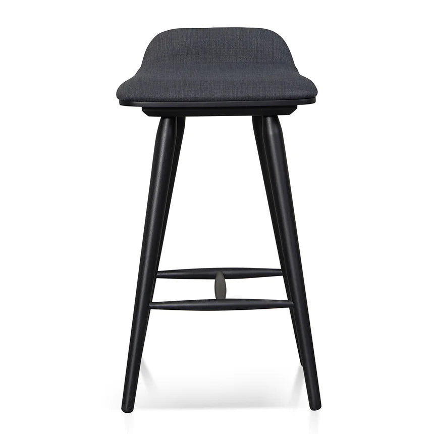 Modern Metro Bar Stool - Charcoal Black