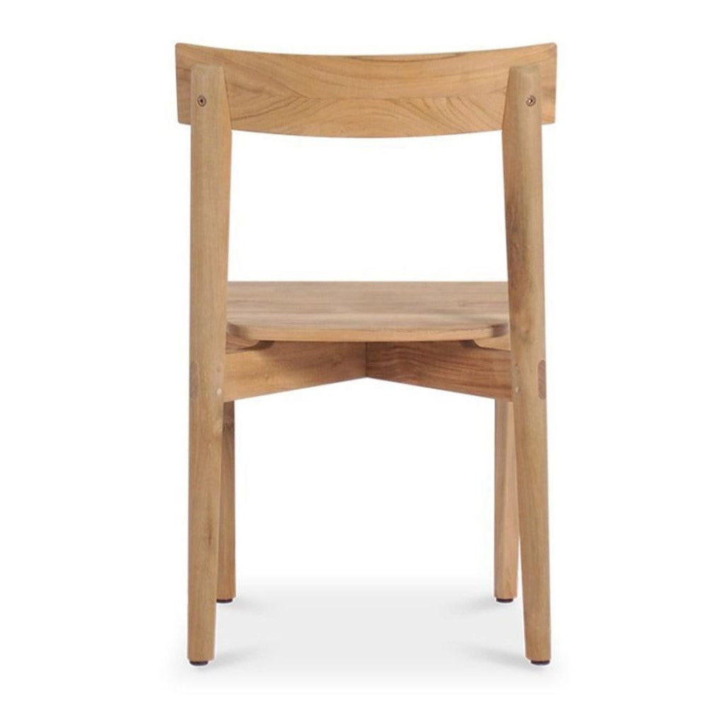 Modern Natural Finish Teak Wood Dining Chair