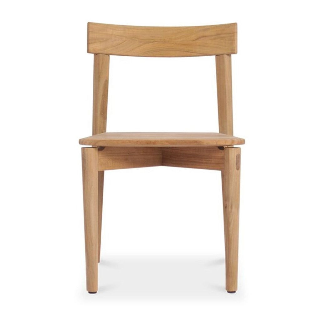 Modern Natural Finish Teak Wood Dining Chair