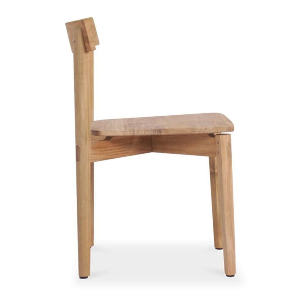 Modern Natural Finish Teak Wood Dining Chair