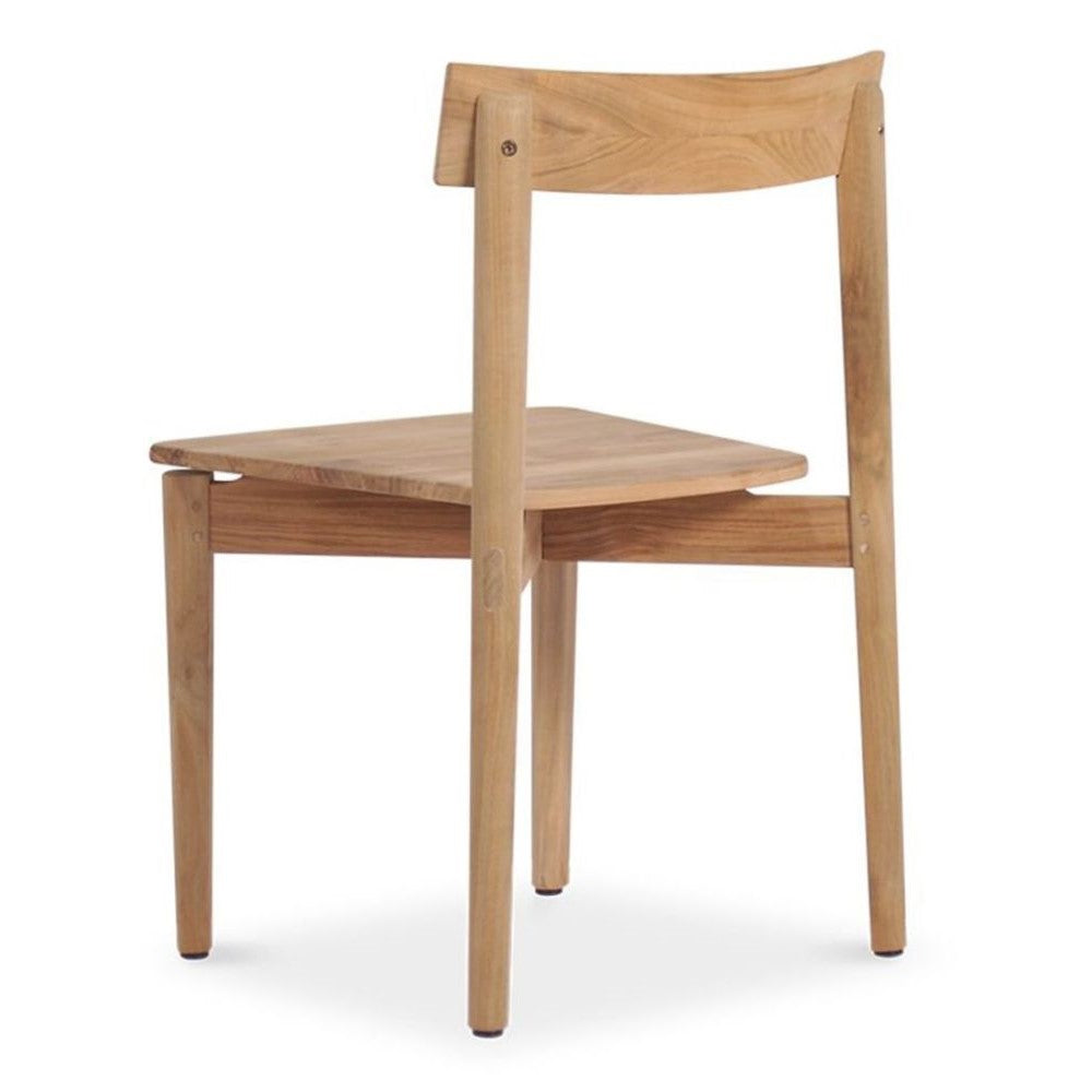 Modern Natural Finish Teak Wood Dining Chair