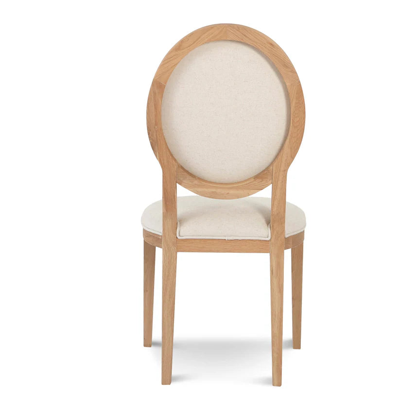 Modern Natural Frame Dining Chair Set of 2 - Light Beige