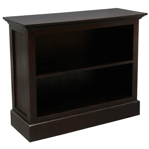 Modern Organization Half Size Small Bookcase - Dark Brown