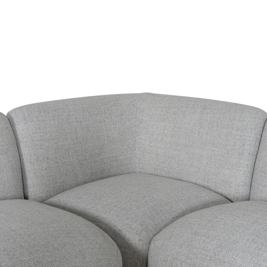 Modern Serenity Left Chaise Modular Sofa - Cloud Grey