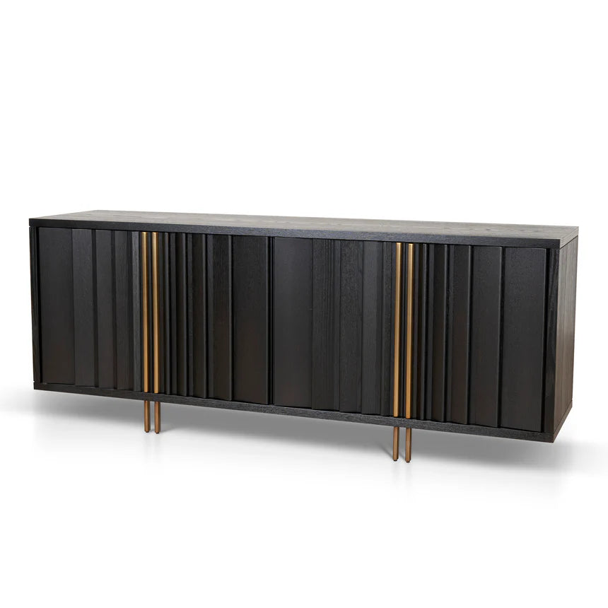 Modern Simplicity Buffet Unit - Textured Espresso Black