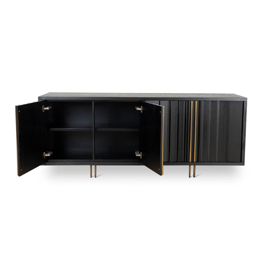 Modern Simplicity Buffet Unit - Textured Espresso Black