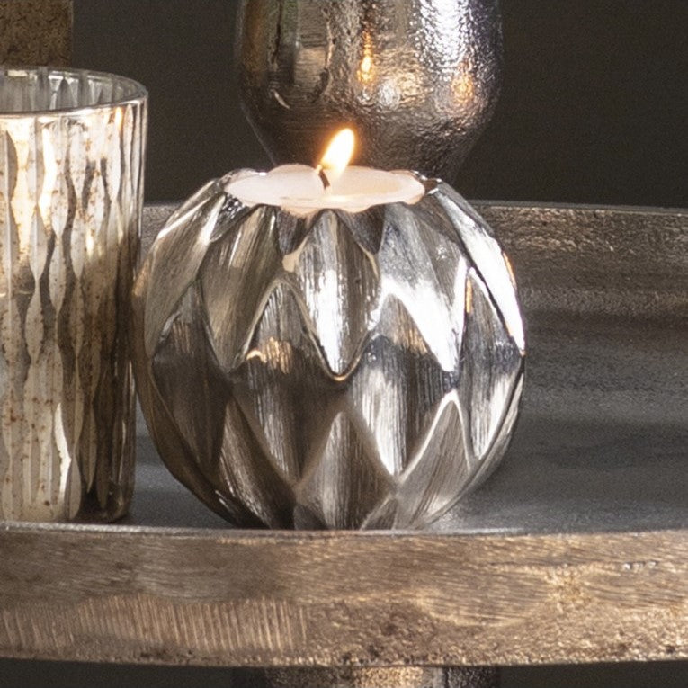 Modern Sparkle Diamond Cut Tealight Holder (Available in 3 Sizes)