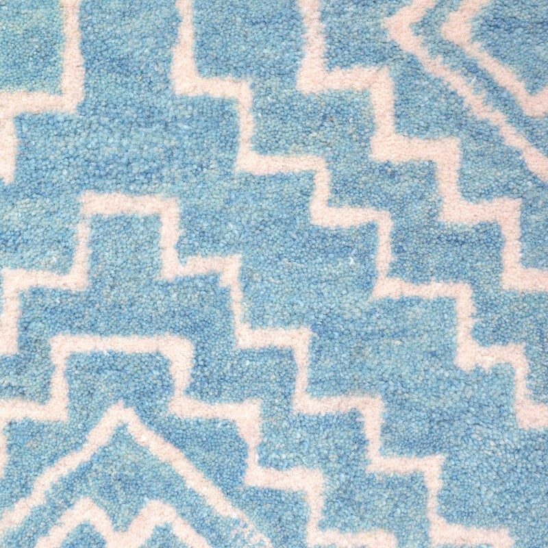 Modern Small Squares Pattern Wool Rug (Available in 4 Sizes)