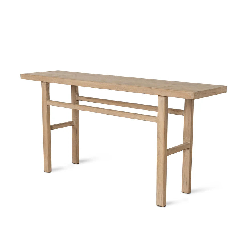 Modern Warmth Elm Console Table - 180cms - Natural