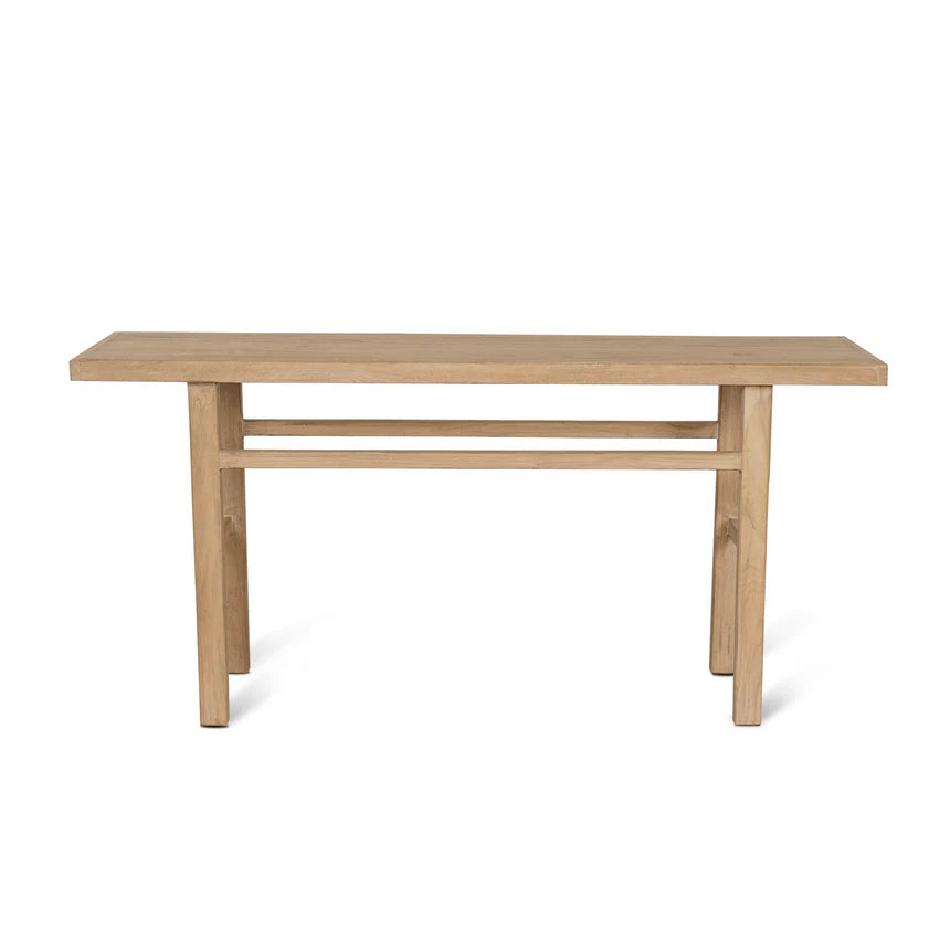 Modern Warmth Elm Console Table - 180cms - Natural