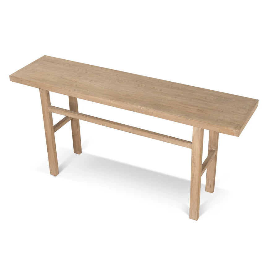 Modern Warmth Elm Console Table - 180cms - Natural