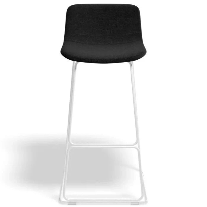 Modern White Metal Fabric High Stool (Available in 2 Sizes)