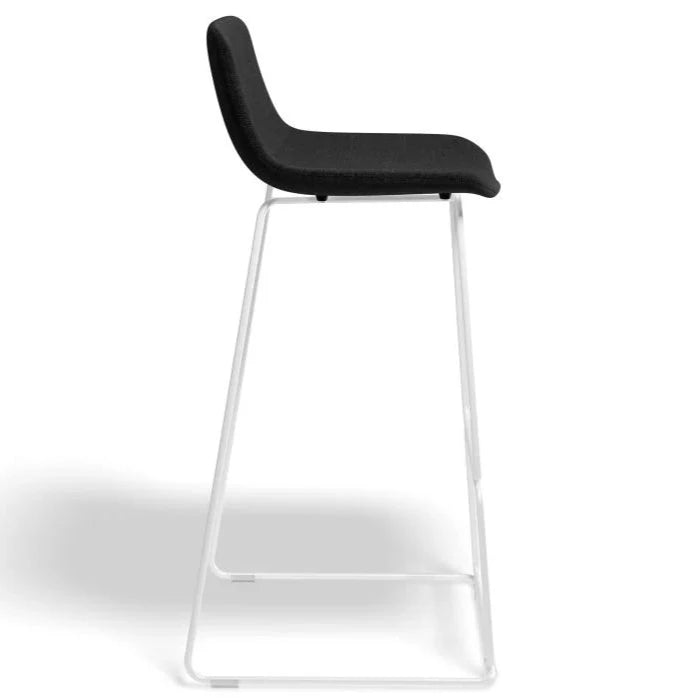 Modern White Metal Fabric High Stool (Available in 2 Sizes)