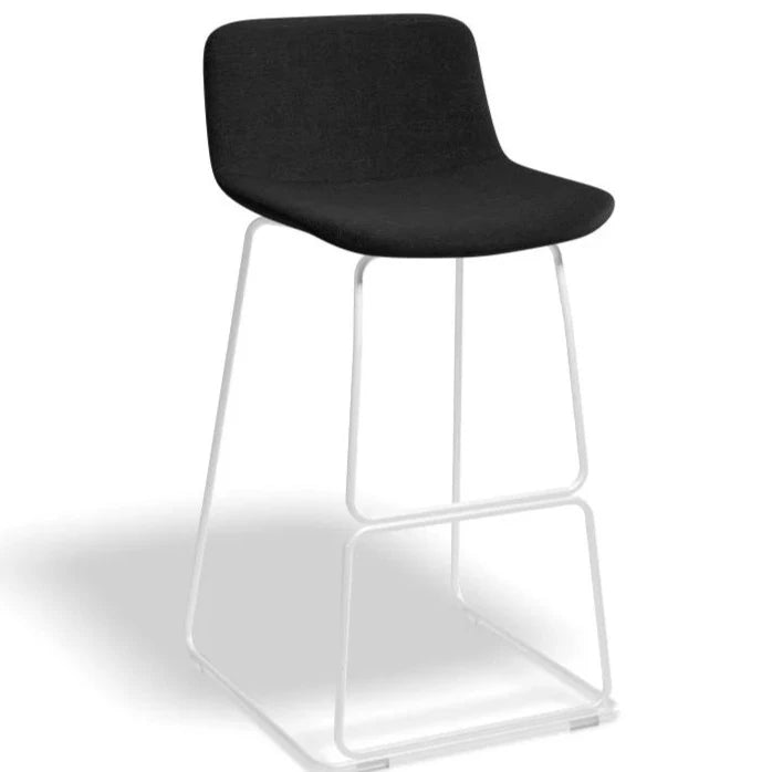 Modern White Metal Fabric High Stool (Available in 2 Sizes)