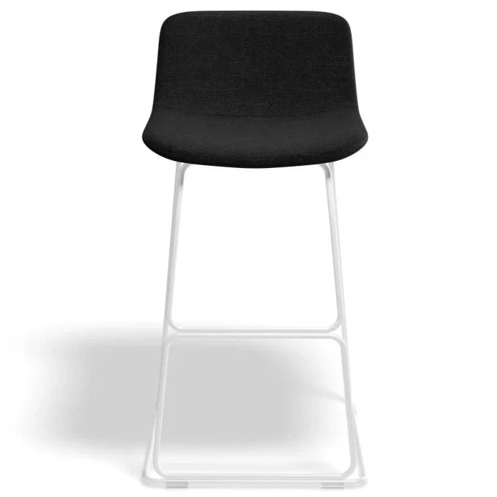 Modern White Metal Fabric High Stool (Available in 2 Sizes)