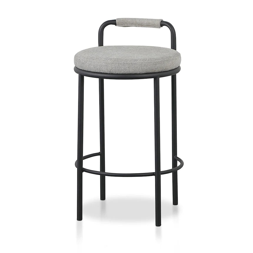 Modern Wooden Bar Stool - Light Grey (Set of 2)