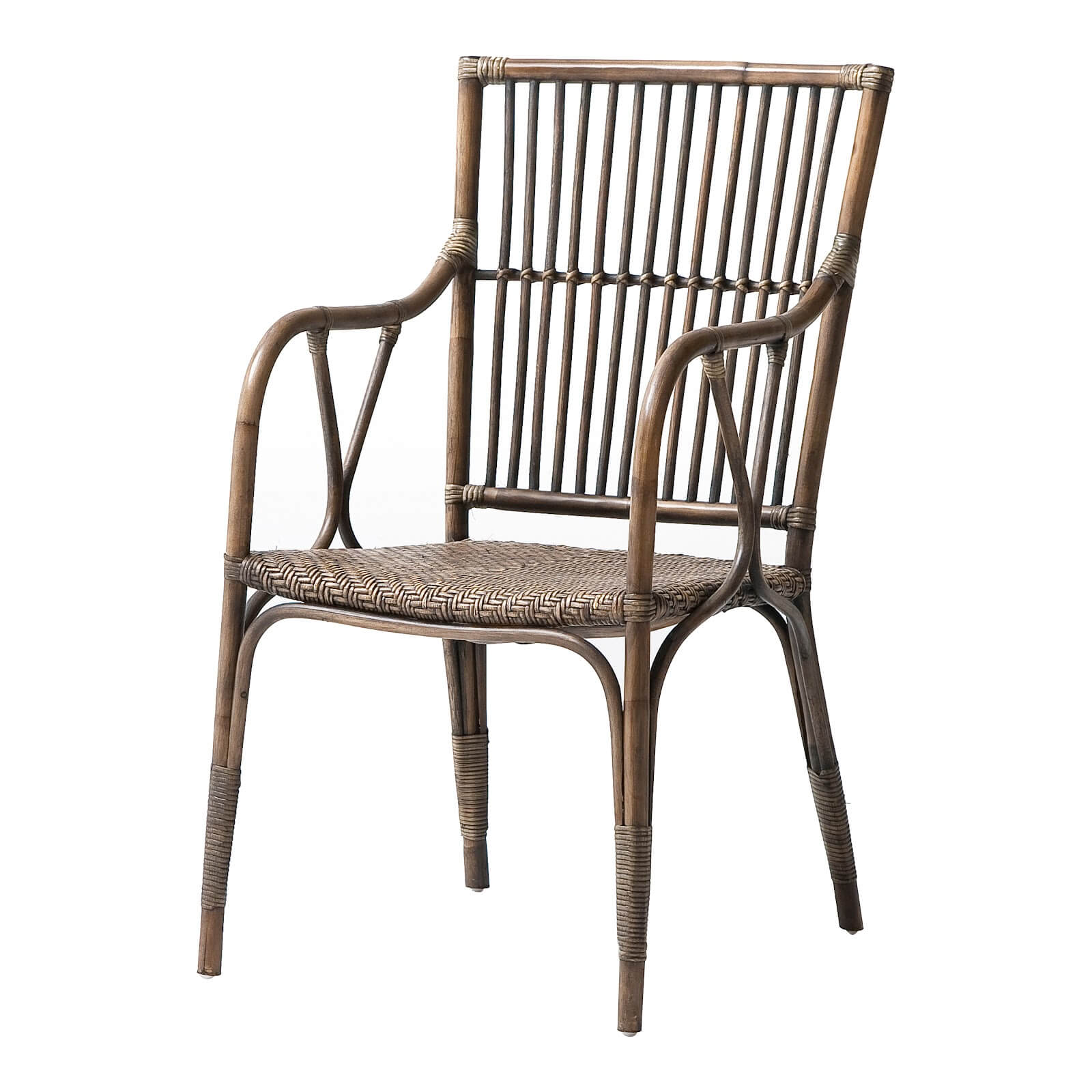 Monarch Woven Rattan Armchair Set of 2