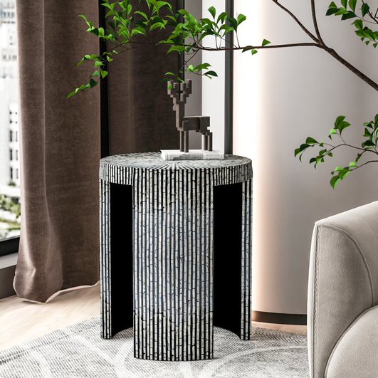 Mono Pearl Radiance Side Table