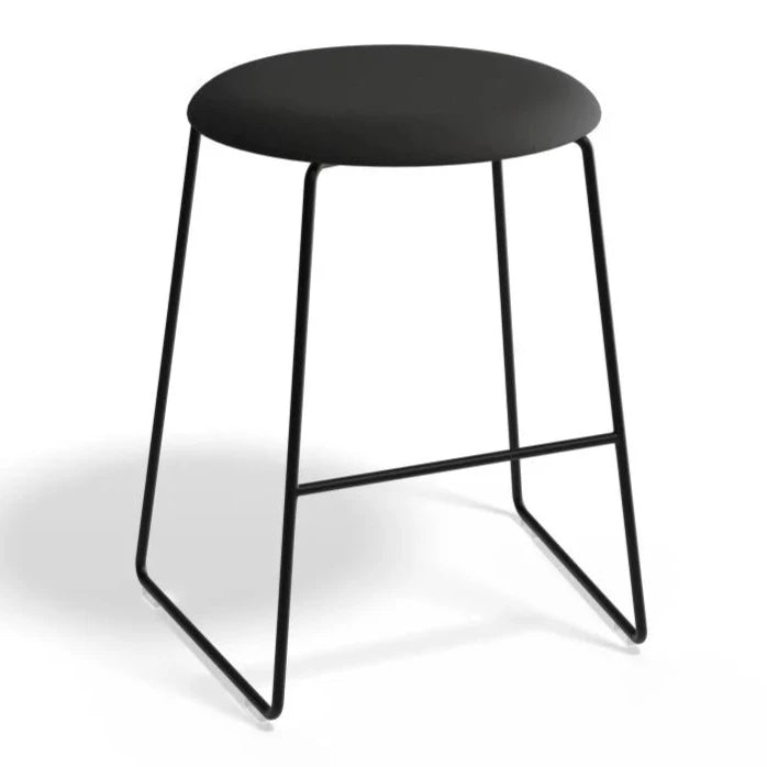 Monochrome Retro Essence Black Base Stool (Available in 3 Colors)