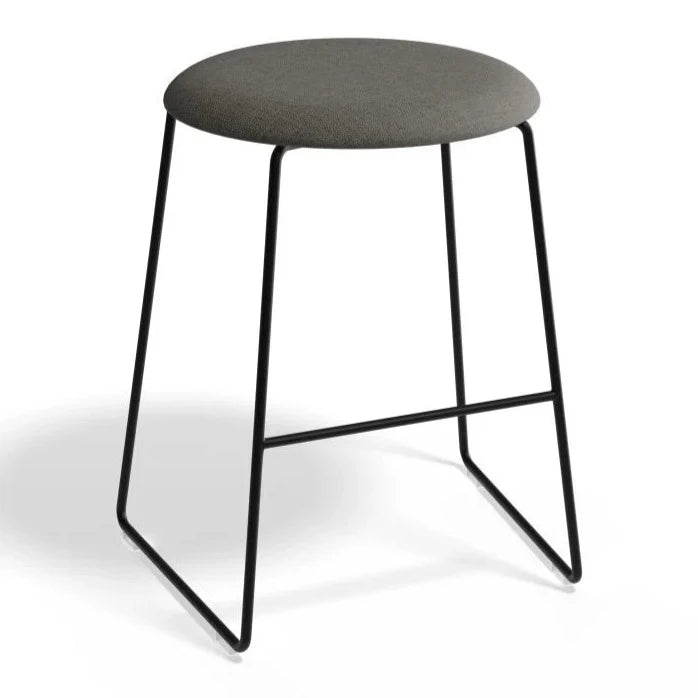 Monochrome Retro Essence Black Base Stool (Available in 3 Colors)