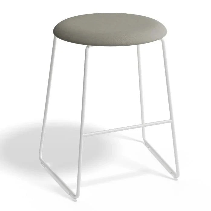 Monochrome Retro Essence White Base Stool (Available in 3 Colors)