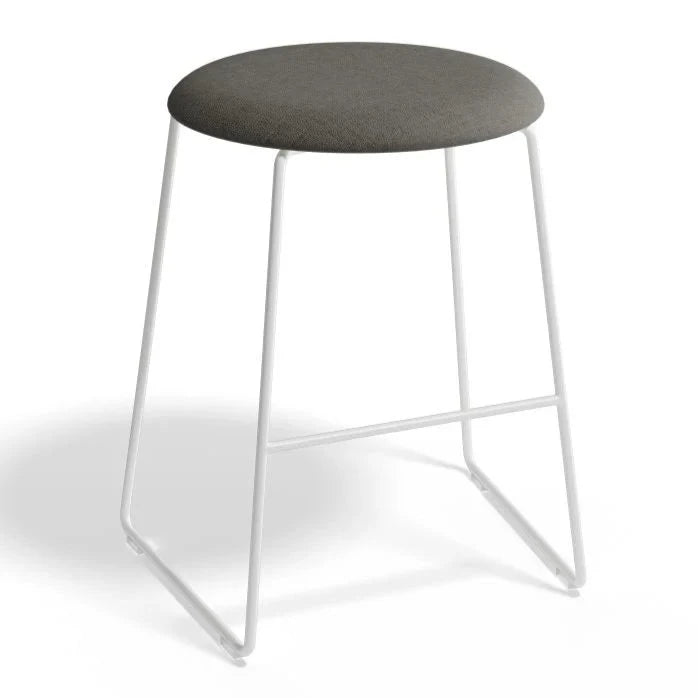 Monochrome Retro Essence White Base Stool (Available in 3 Colors)