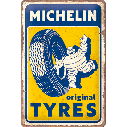 Motorcycle Original Tyres - Metal Sign Board