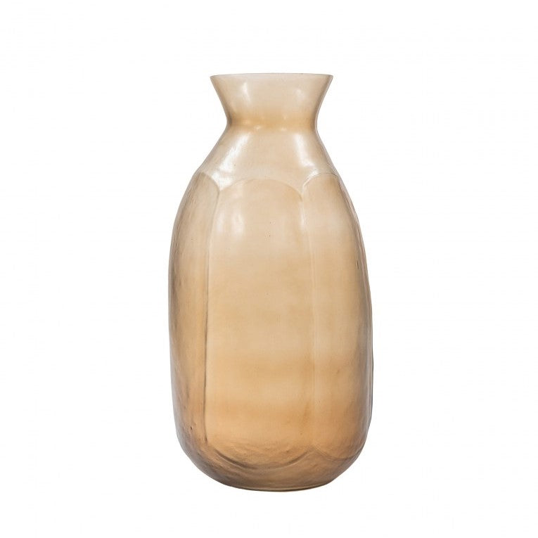 Mouth-Blown Glass Vase with Matt Elegance-Brown (Available in 4 Sizes)