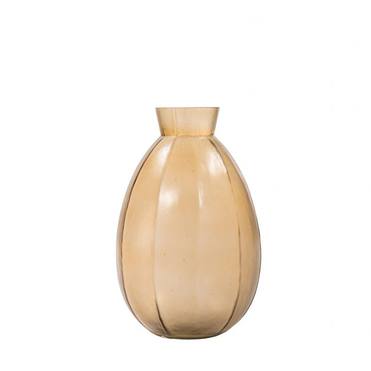 Mouth-Blown Glass Vase with Matt Elegance-Brown (Available in 4 Sizes)