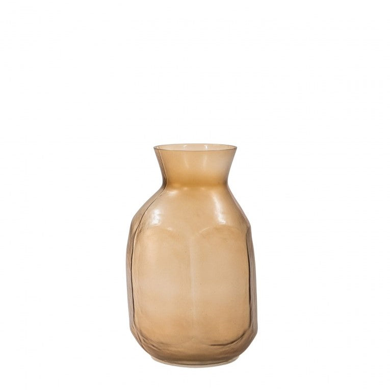 Mouth-Blown Glass Vase with Matt Elegance-Brown (Available in 4 Sizes)