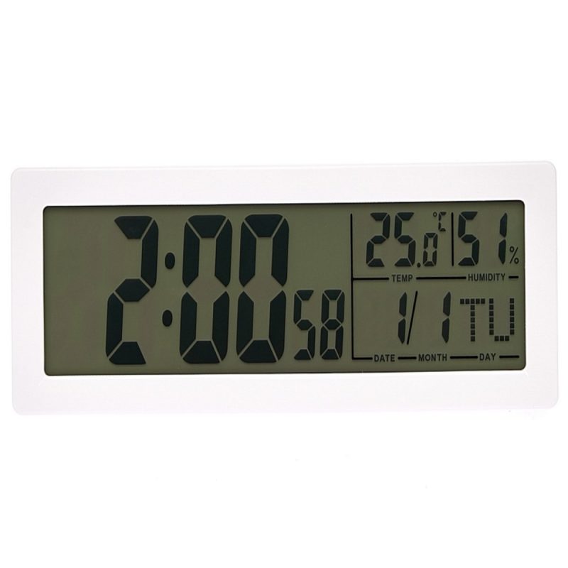 Multi-Functional LCD Table Clock - Available in 2 Colors