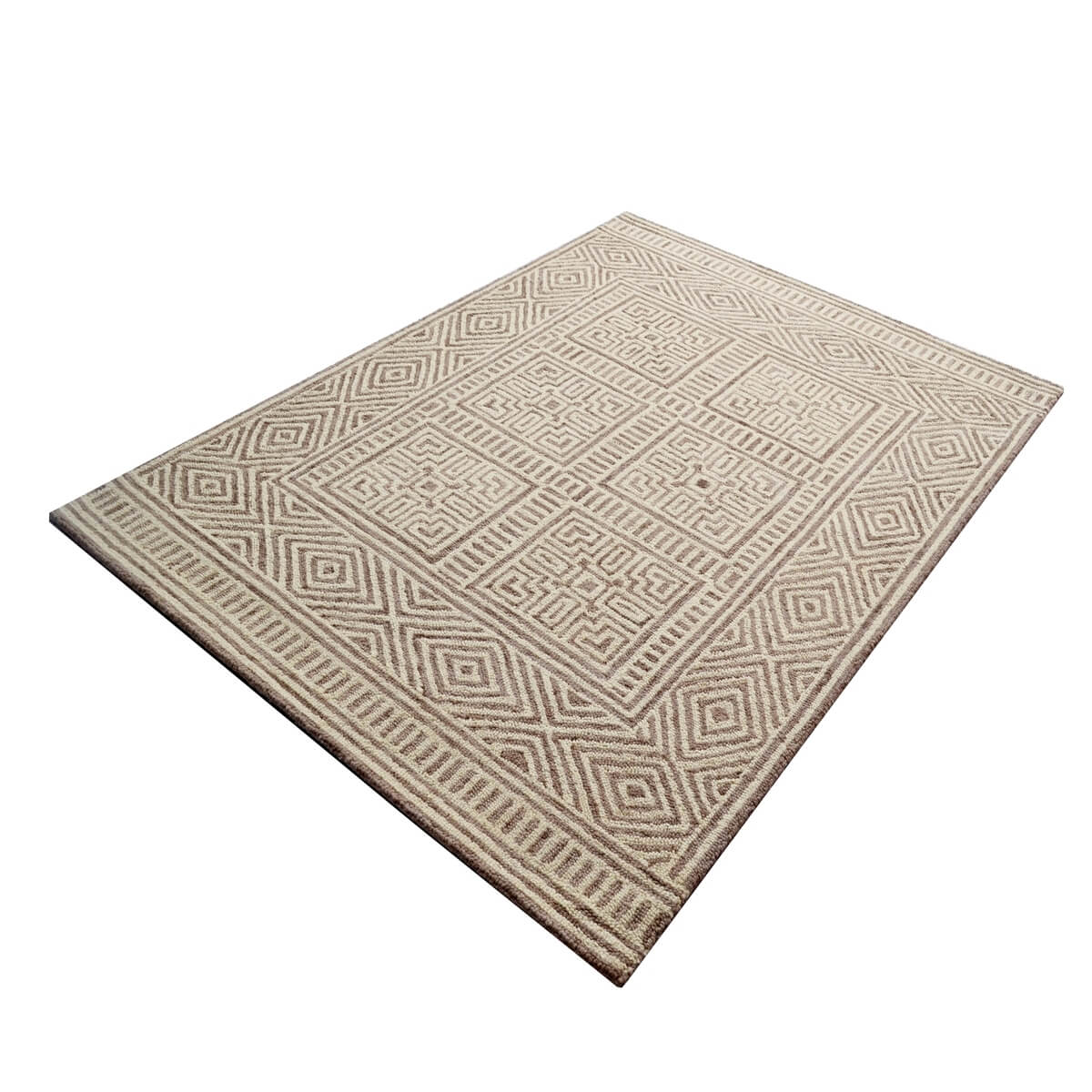 Multi Design Handmade Woolen Rug (Available in 3 Sizes)