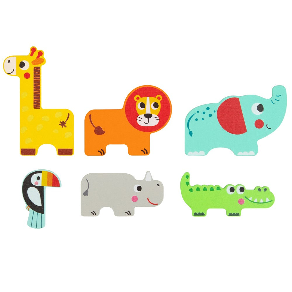 Multi Layered Toddlers Jungle Animals Puzzle