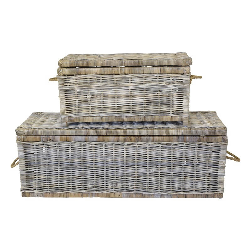 Multi Purpose Wicker Storage Chest (Available In 2 Sizes)