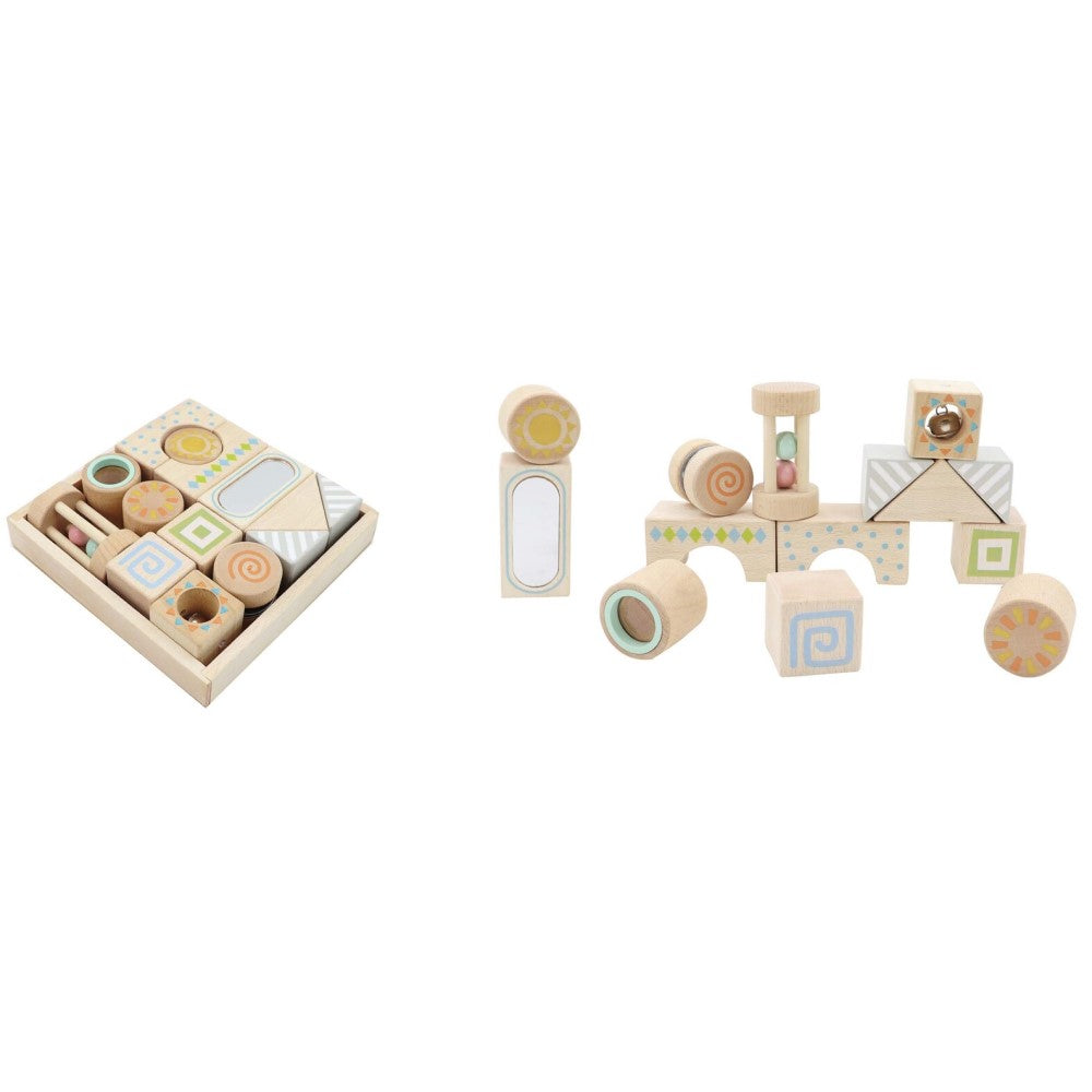 Toddlers Multi Functional Sensory Wooden Toy Blocks