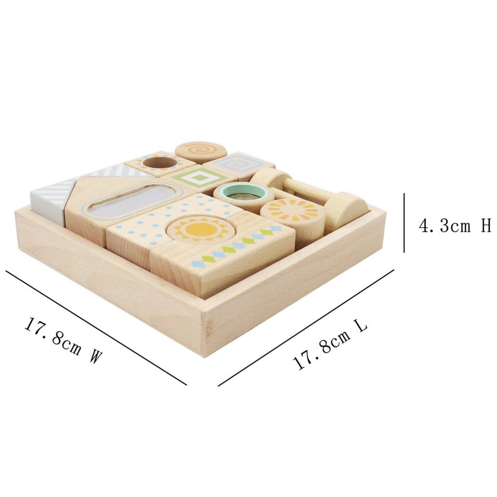 Toddlers Multi Functional Sensory Wooden Toy Blocks