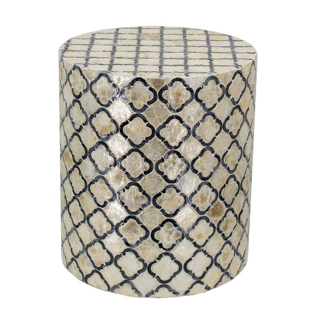 Multifunctional Modern Geometric Patterned Stool - 40cms