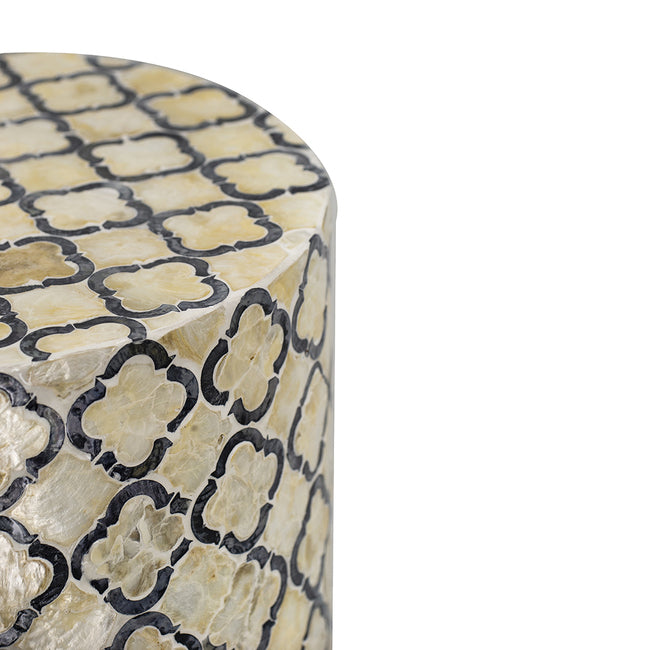 Multifunctional Modern Geometric Patterned Stool - 40cms