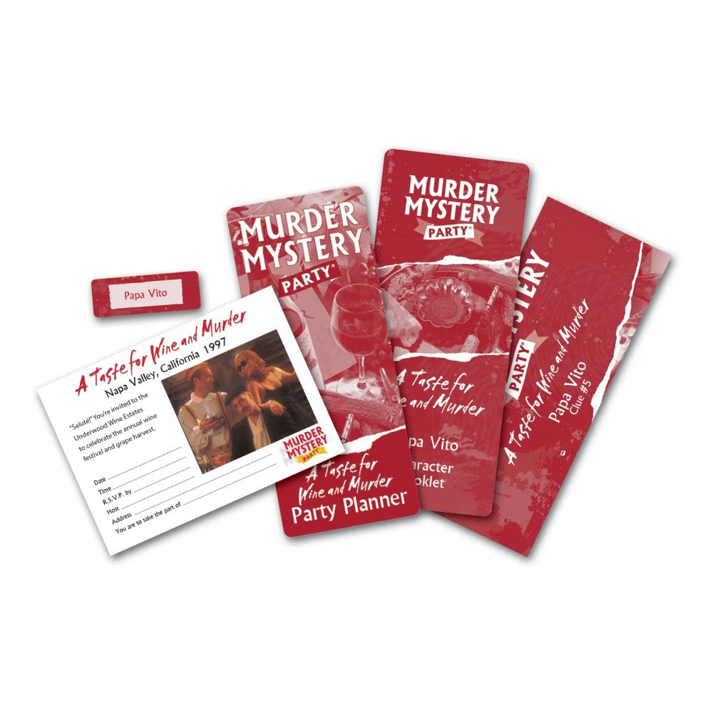 Murder Mystery Party - Case Files: A Taste For Wine And Murder