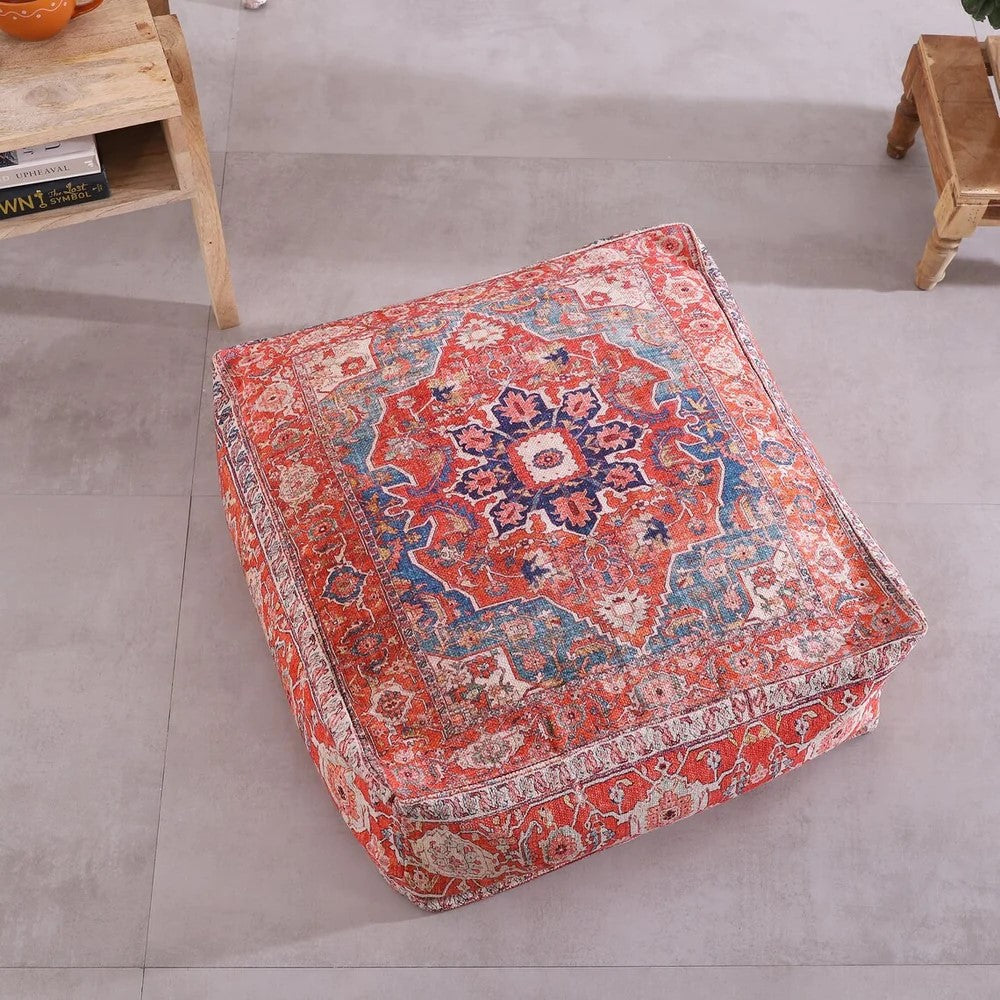 Mystical Marrakech Stunning Ottoman Cover - Orange