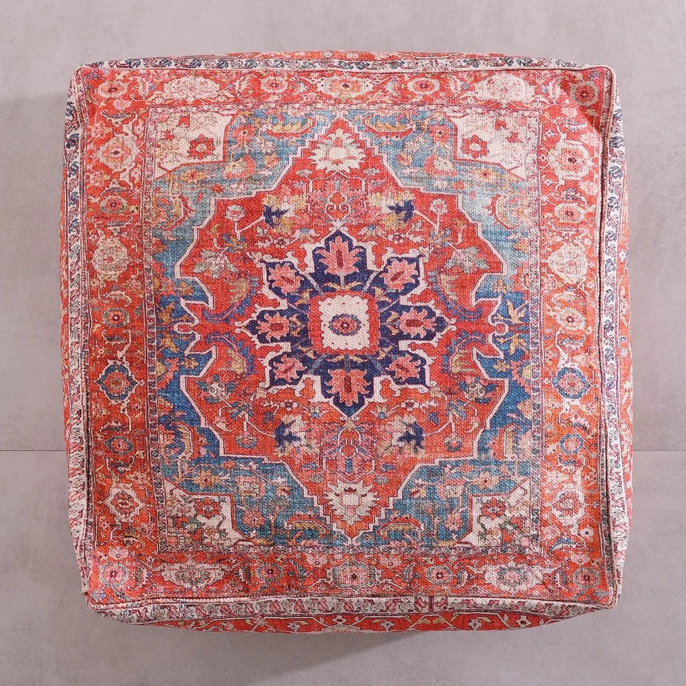 Mystical Marrakech Stunning Ottoman Cover - Orange