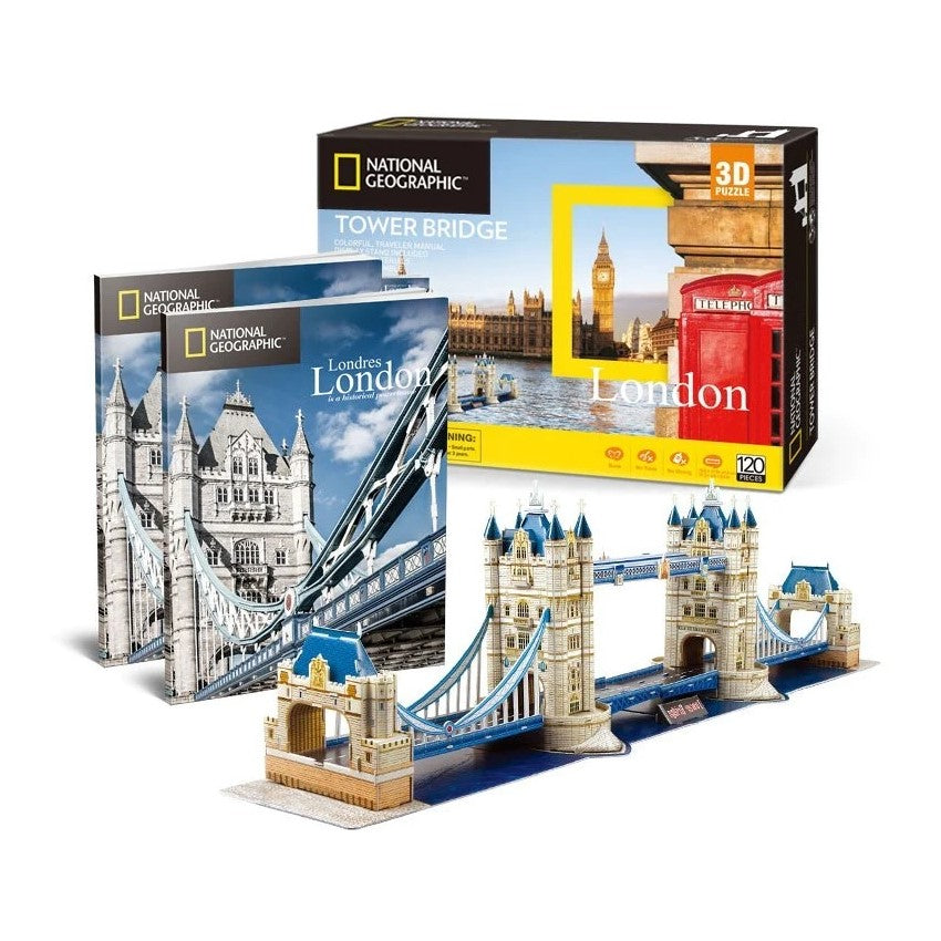 National Geographic 3D Puzzle 120 Pieces London Tower Bridge