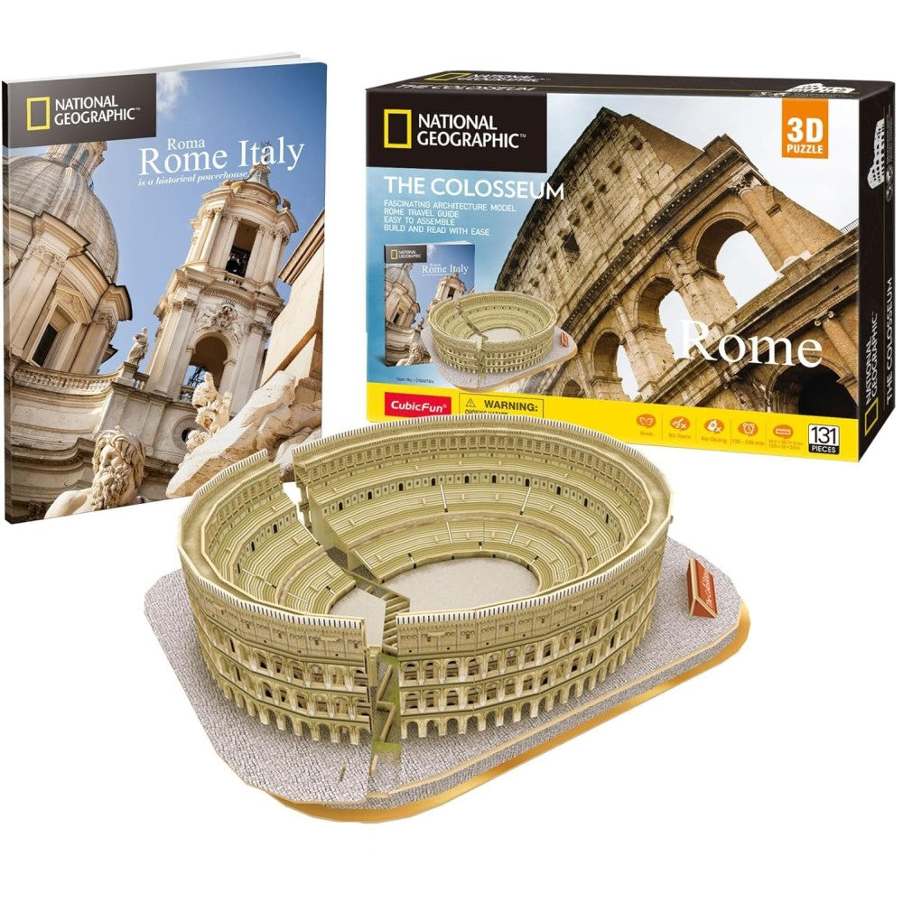 National Geographic 3D Puzzle 131 Pieces Rome Colosseum