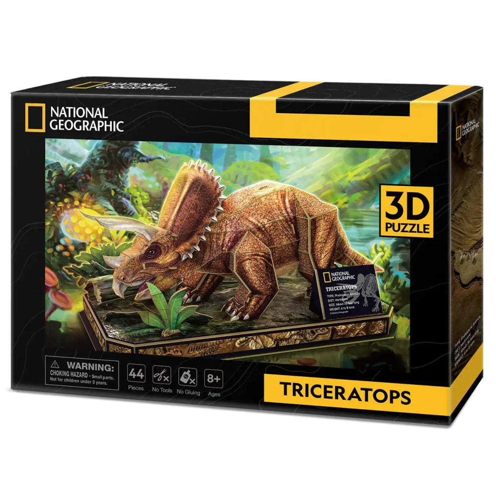 National Geographic 3D Puzzle 44 Pieces Triceratops