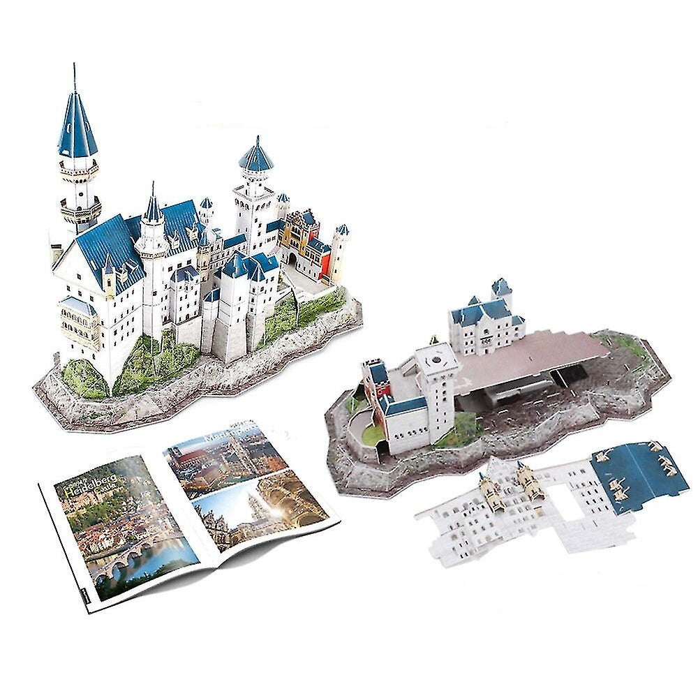 National Geographic 3D Puzzle 128 Pieces Germany Neuschwanstein Castle