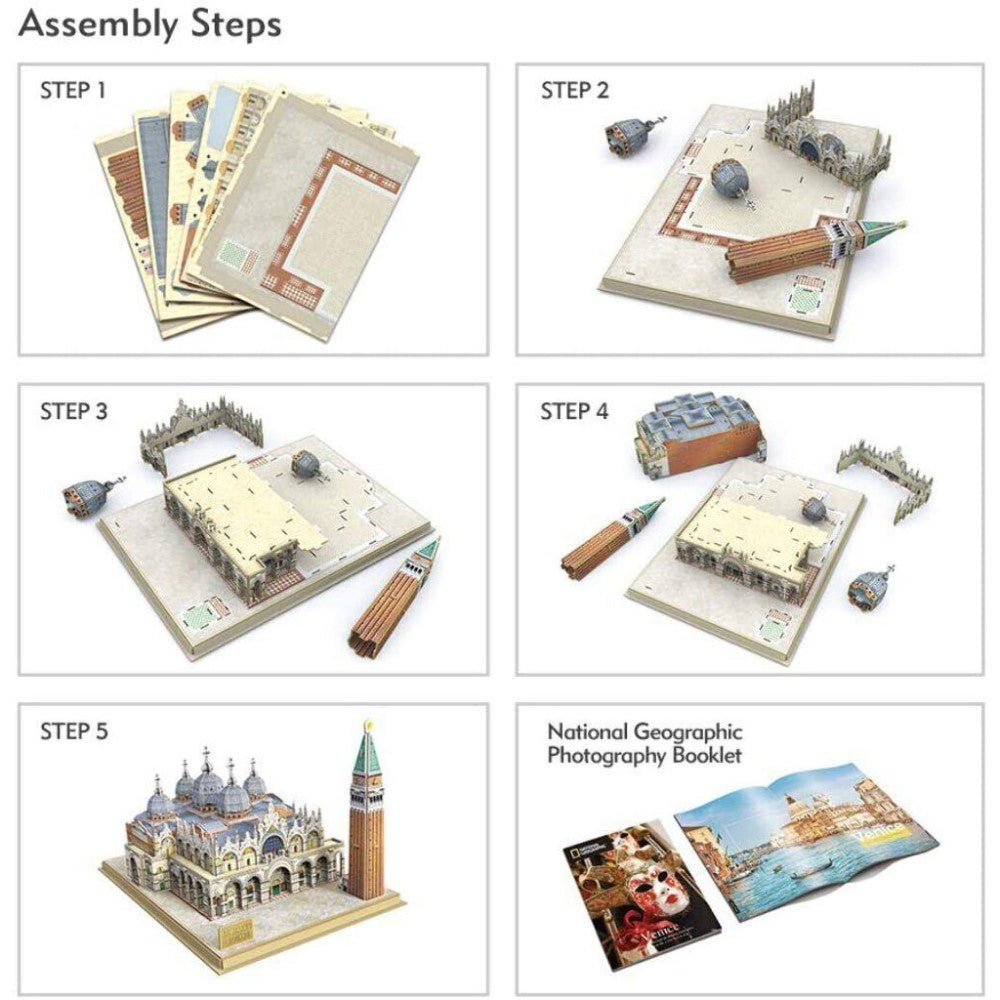 National Geographic 3D Puzzle 107 Pieces Venice St Mark's Square