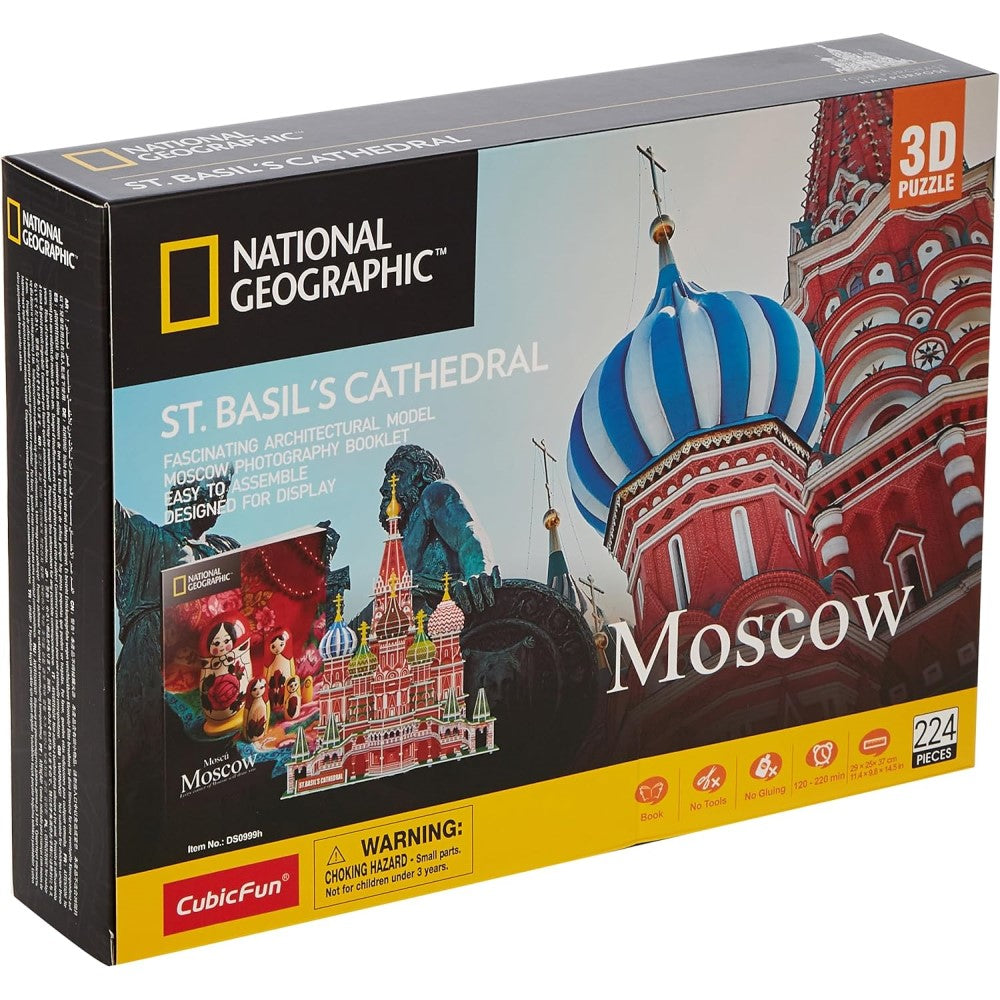 National Geographic 3D Puzzle 222Pieces Moscow St Basil's Cathedral