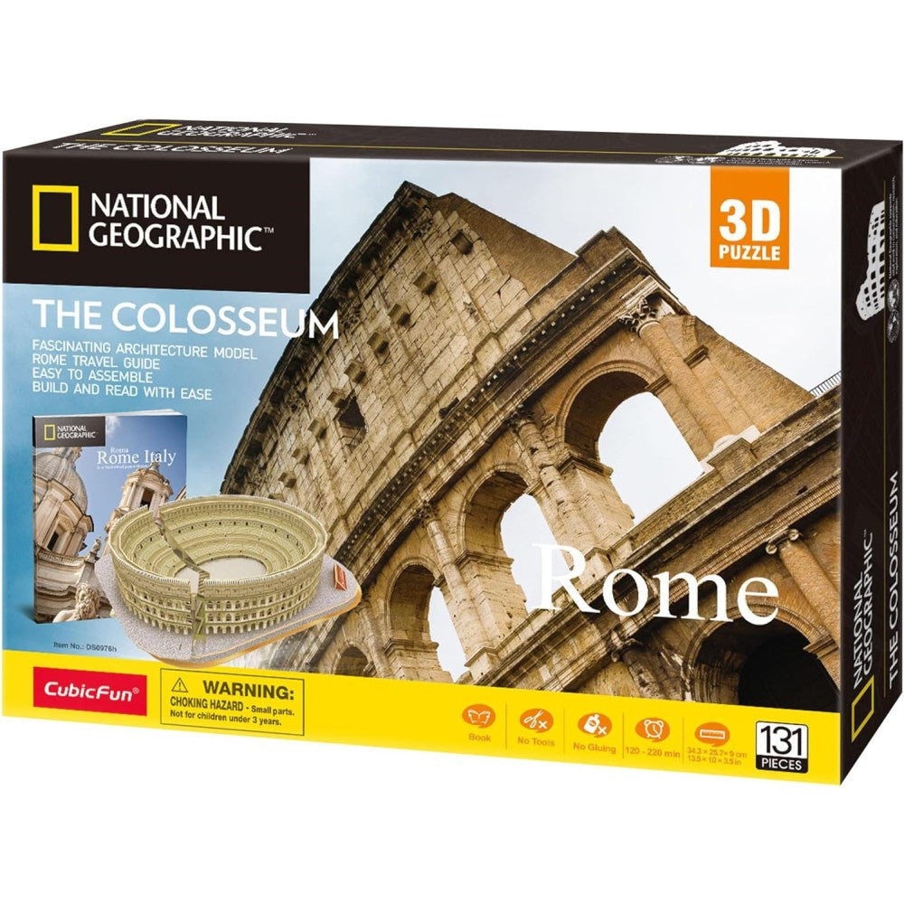 National Geographic 3D Puzzle 131 Pieces Rome Colosseum