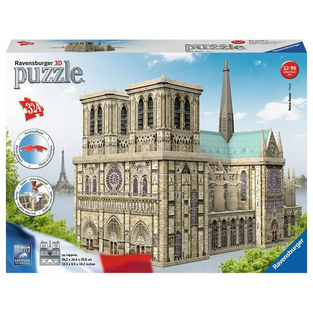 3D Puzzle 324 Pieces Notre Dame