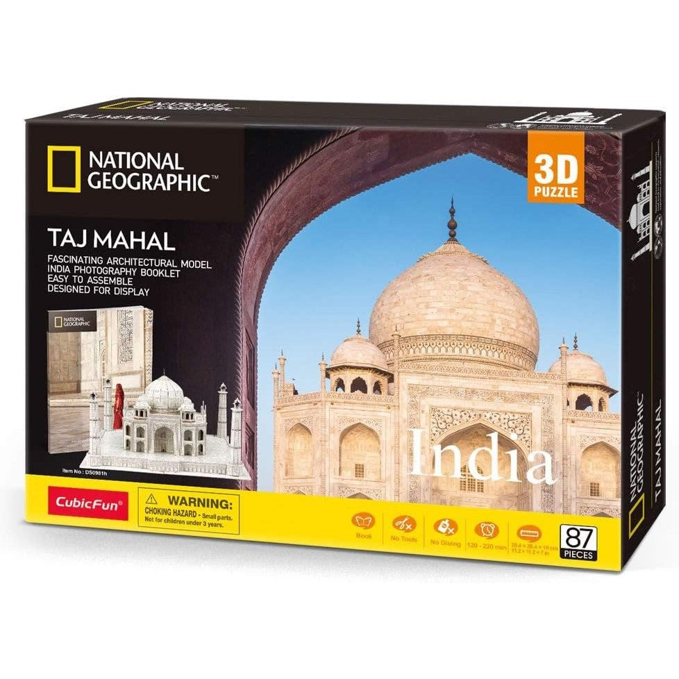 National Geographic 3D Puzzle 87 Pieces India Taj Mahal